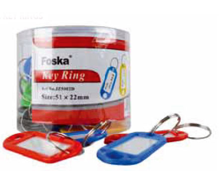 FOSKA PLASTIC KEY RINGS